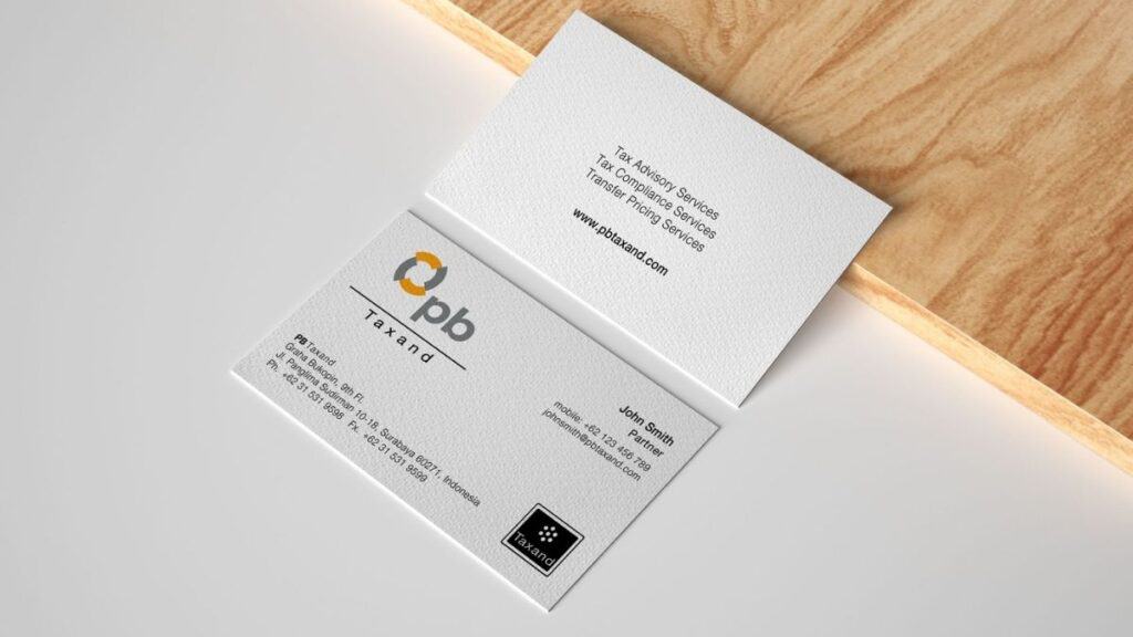 Contoh Kartu Nama Perusahaan Berkembang